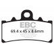 EBC Féktárcsák Moto EBC Fékbetét EPFA EPFA433/4HH | race-shop.hu