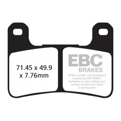 EBC Fékbetét EPFA Extreme Pro Sintered EPFA379HH