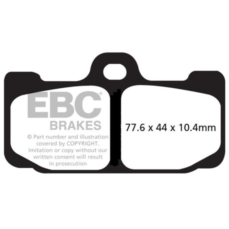 EBC Féktárcsák Moto EBC Fékbetét EPFA Extreme Pro Sintered EPFA295HH | race-shop.hu