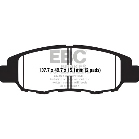EBC Féktárcsák Moto EBC Fékbetét Organic FA FA670 | race-shop.hu