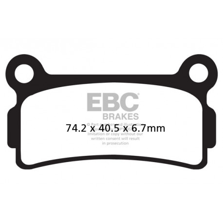 EBC Féktárcsák Moto EBC Fékbetét Organic FA164 | race-shop.hu