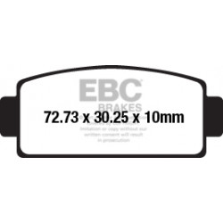 EBC Fékbetét Organic FA651TT