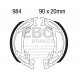 EBC Féktárcsák Moto EBC Hátsó fékpofa Plain 984 | race-shop.hu