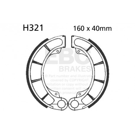 EBC Féktárcsák Moto EBC Fékpofa Organic H321 | race-shop.hu