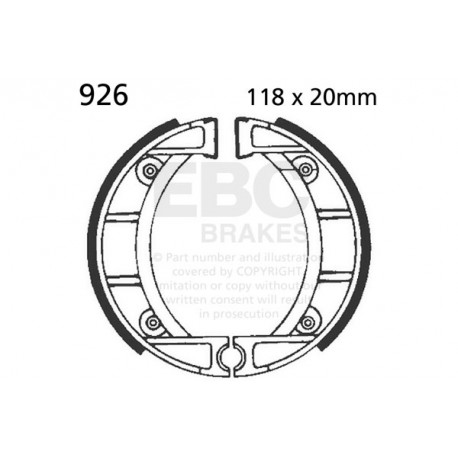 EBC Féktárcsák Moto EBC Hátsó Fékbetét Organic 805 | race-shop.hu