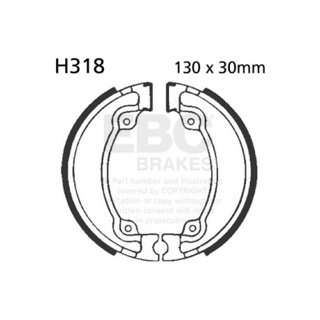 EBC Féktárcsák Moto EBC Fékpofa Organic H318 | race-shop.hu
