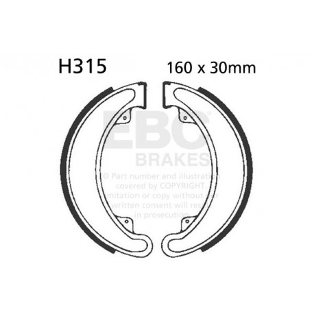 EBC Féktárcsák Moto EBC Fékpofa Organic H315 | race-shop.hu
