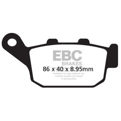EBC Fékbetét Organic FA FA496