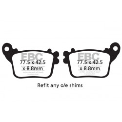 EBC Fékbetét Organic FA436