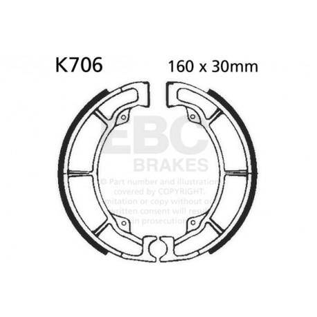 EBC Féktárcsák Moto EBC Fékpofa Organic K706 | race-shop.hu