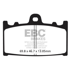 EBC Fékbetét Carbon TT FA366TT