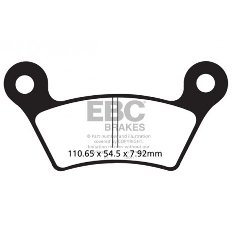 EBC Féktárcsák Moto EBC Fékbetét Organic FA473 | race-shop.hu