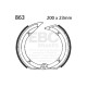 EBC Féktárcsák Moto EBC Hátsó fékpofa Plain 863 | race-shop.hu