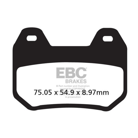 EBC Féktárcsák Moto EBC Fékbetét Organic FA FA304 | race-shop.hu