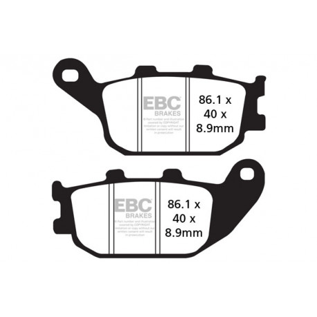 EBC Féktárcsák Moto EBC Fékbetét Organic SFA358 | race-shop.hu