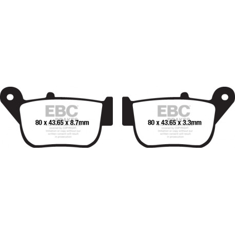 EBC Féktárcsák Moto EBC Fékbetét Organic SFA678 | race-shop.hu