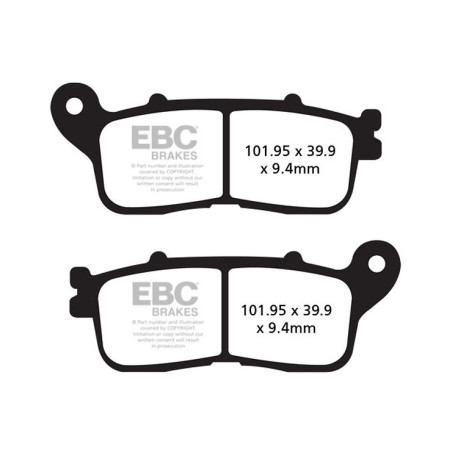 EBC Féktárcsák Moto EBC Fékbetét Double-H Sintered FA636HH | race-shop.hu