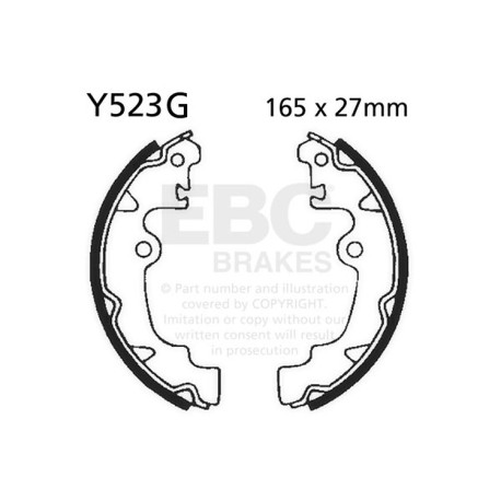 EBC Féktárcsák Moto EBC Fékpofa Grooved Y523G | race-shop.hu