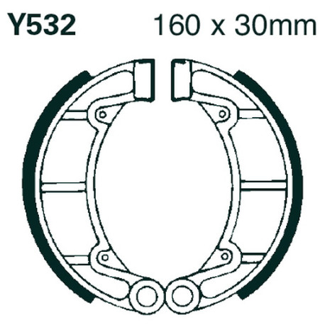 EBC Féktárcsák Moto EBC Fékpofa Grooved Y532G | race-shop.hu