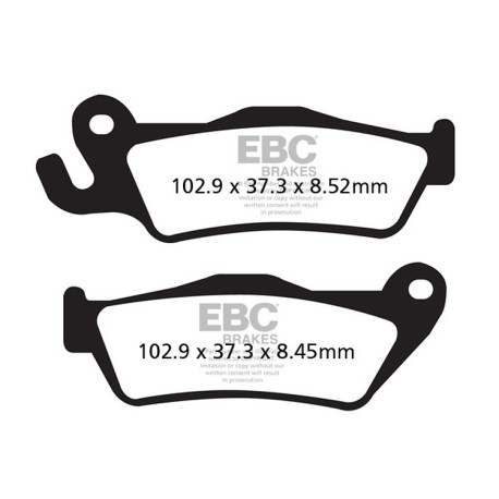 EBC Féktárcsák Moto EBC Fékbetét Double-H Sintered FA438HH | race-shop.hu