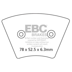EBC Fékbetét Organic FA FA026