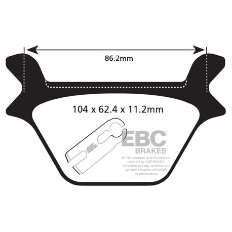EBC Féktárcsák Moto EBC Fékbetét Organic FA FA200 | race-shop.hu