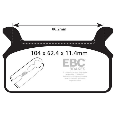 EBC Féktárcsák Moto EBC Fékbetét V Semi-Sintered FA201V | race-shop.hu
