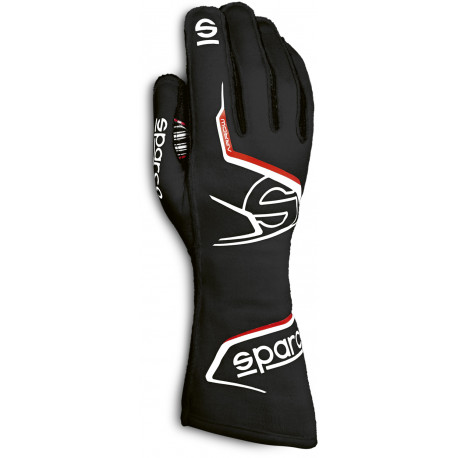 Kesztyűk FIA versenykesztyű Sparco ARROW (külső varrás), fekete/piros | race-shop.hu