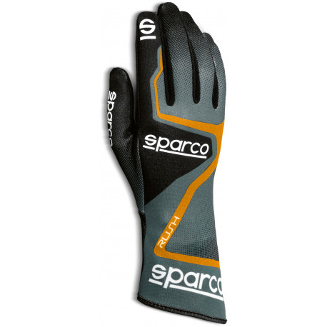 Kesztyűk Gokart kesztyű Sparco RUSH (belső varrás), fekete/narancssárga | race-shop.hu