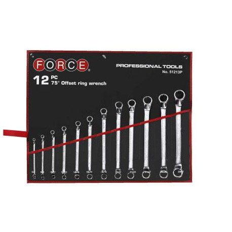Villáskulcs készletek FORCE 12 darabos villáskulcs-készlet - 75 ° -on hajlítva | race-shop.hu