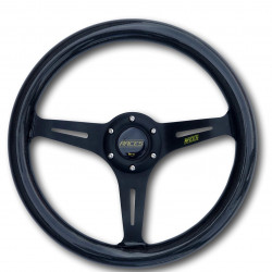 3 küllős sportkormány RACES Carbon, 350mm, karbon, mélység nélkül, fekete/karbon
