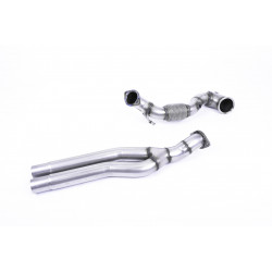 Nagytestű Downpipe és De-cat Milltek Audi RS3 Sportback 400PS 2017-2018