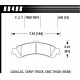 Fékbetétek HAWK performance Fékbetét hátsó Hawk HB496Z.640, Street performance, min-max 37°C-350°C | race-shop.hu