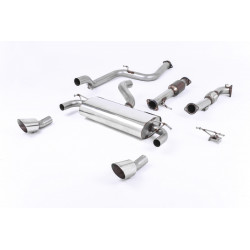 Turbo-back beleértve a Hi-Flow sport katalizátort Milltek Ford Focus MK2 RS 2009-2010