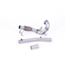 Nagytestű Downpipe és De-cat Milltek Volkswagen Polo GTI 2 2019-2021