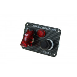 Karbon start panel a vízálló indítógombbal