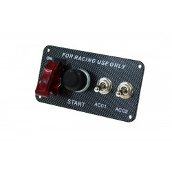 Karbon start panel a vízálló indítógombbal 3in1