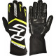 Versenykesztyű RACES PREMIUM EVO II SILICONE (belső varrás), fekete/fluo sárga