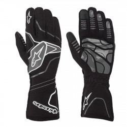 Gokart kesztyű Alpinestars Tech-1 KX V2 (külső varrás), fekete/szürke