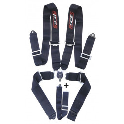 5 pontos sport biztonsági öv RACES 3" (76mm), fekete