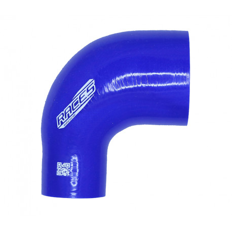 Redukciós könyök 90° Szilikon cső szűkítő könyök RACES Silicone 90° 67mm (2,64") - 76mm (3") (turbócső) | race-shop.hu