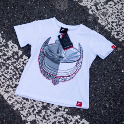 Póló rövid ujjú (T-SHIRT) gyerek JAPAN RACING JR-21, Fehér