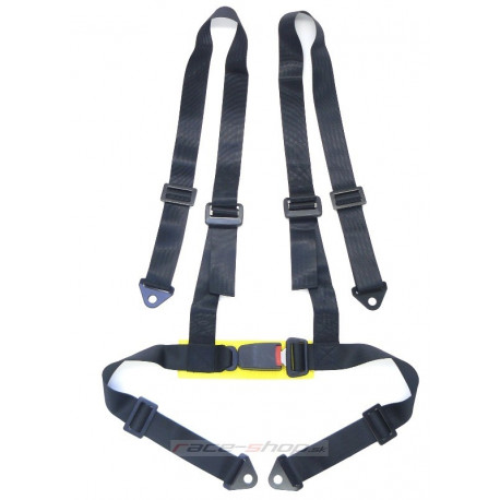 Biztonsági övek 4 pontos sport biztonsági öv RACES 2" (50mm), fekete | race-shop.hu