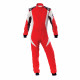 Overálok FIA verseny overál OMP First-EVO, piros/fehér | race-shop.hu
