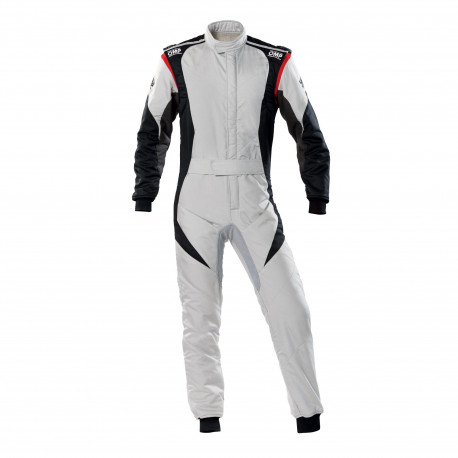Overálok FIA verseny overál OMP First-EVO, szürke/fekete | race-shop.hu