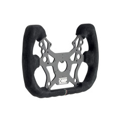 6 küllős sportkormány OMP 310 ALU GT, 315mm, velúr, mélység nélkül, ezüst