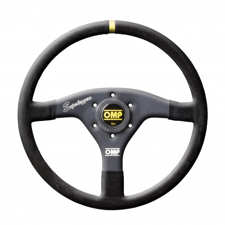 Kormányok 3 küllős sportkormány OMP Velocita Superleggero, 320mm, velúr, mélység nélkül, fekete/sárga | race-shop.hu