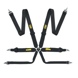 FIA 6 pontos sport biztonsági öv OMP TECNICA 3" (76mm), fekete