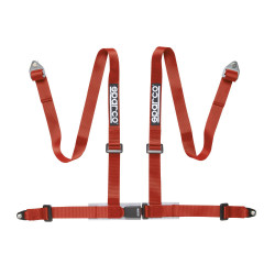 ECE 4 pontos sport biztonsági öv SPARCO CLUB H-4 2" (50mm), piros