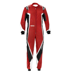 CIK-FIA gyerek gokart overál SPARCO Kerb K44, piros/fekete/fehér
